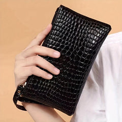 Women's Wristlet Bag Clutch Hand Bag - Zipper Coin Purse Cash Pouch