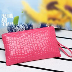 Women's Wristlet Bag Clutch Hand Bag - Zipper Coin Purse Cash Pouch