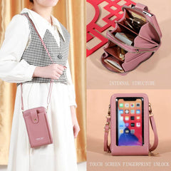Touch Screen Cell Phone Bag Crossbody Wallet For Women