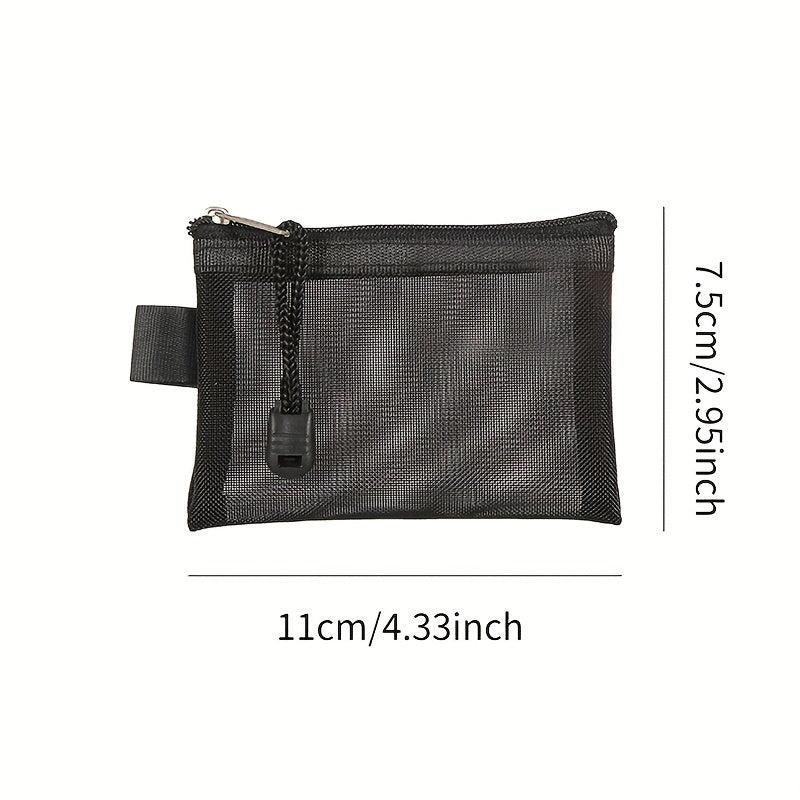 Mini Mesh Coin Purse Zipper Clutch Wallet Portable Storage Bag