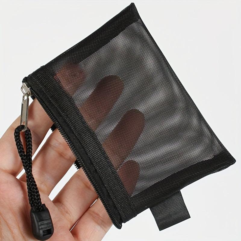 Mini Mesh Coin Purse Zipper Clutch Wallet Portable Storage Bag