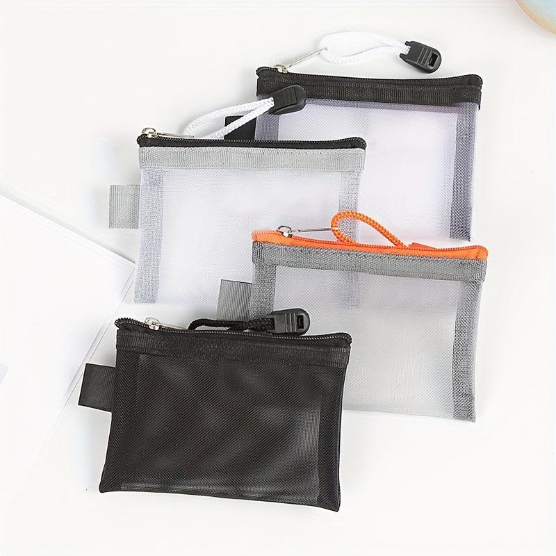 Mini Mesh Coin Purse Zipper Clutch Wallet Portable Storage Bag