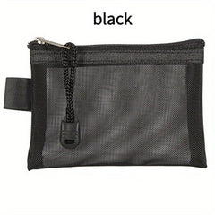 Mini Mesh Coin Purse Zipper Clutch Wallet Portable Storage Bag