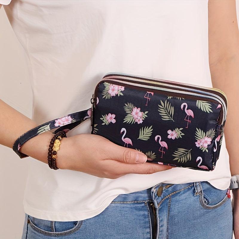 Flower Pattern Long Purse Multifunctional Wallet