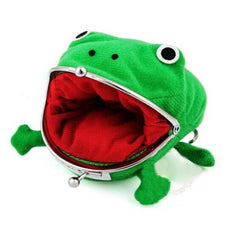 Ladies Frog Wallet Anime Cartoon Coin Purse Flannel Wallet