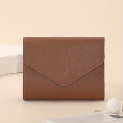 Women's Envelope Trifold Wallet Card Organizer Clutch Bag & Purse