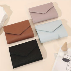 Women's Envelope Trifold Wallet Card Organizer Clutch Bag & Purse