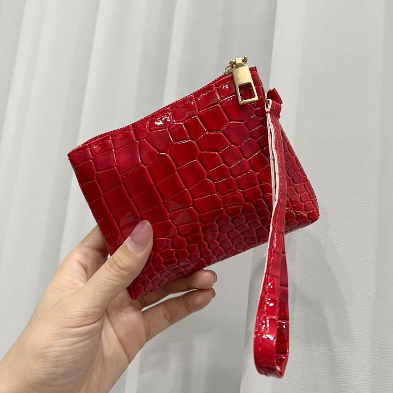 Crocodile Embossed Women's Wallet Coin Purse Portable Storage Pouch