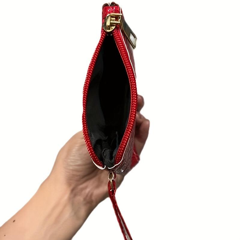 Crocodile Embossed Women's Wallet Coin Purse Portable Storage Pouch