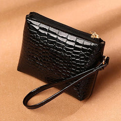 Crocodile Embossed Women's Wallet Coin Purse Portable Storage Pouch