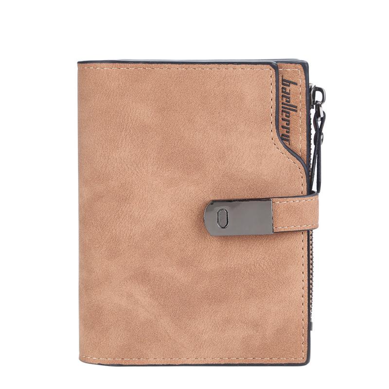 Slim Coin Purse Faux Leather Wallet Solid Clutch Bag