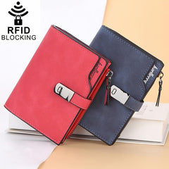 Slim Coin Purse Faux Leather Wallet Solid Clutch Bag