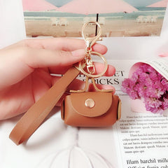 Solid Headphone Bag Portable Lightweight Keychain Bag