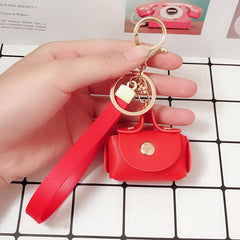 Solid Headphone Bag Portable Lightweight Keychain Bag