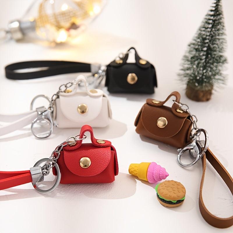 Solid Headphone Bag Portable Lightweight Keychain Bag