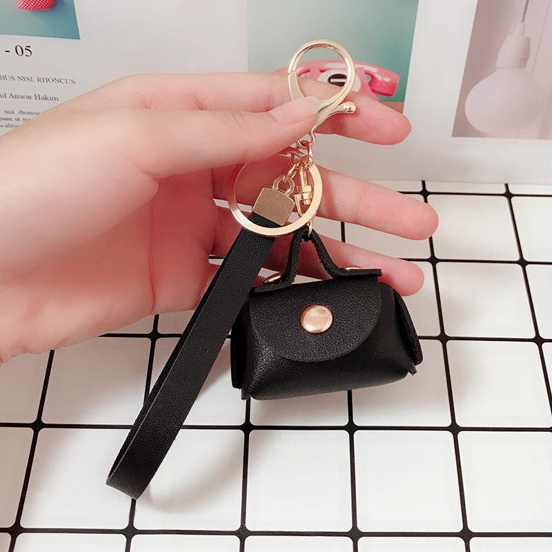 Solid Headphone Bag Portable Lightweight Keychain Bag