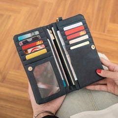 Women's Large Capacity Wallet with Wristlet Band