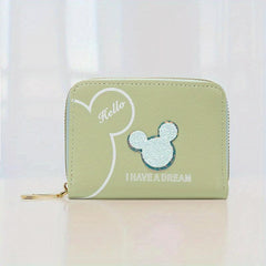 Women's Faux Leather Coin Purse Zip Wallet Cartoon Pattern