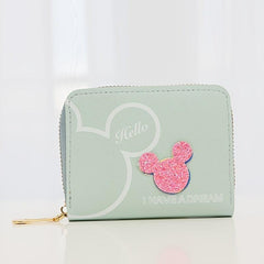 Women's Faux Leather Coin Purse Zip Wallet Cartoon Pattern