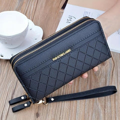 Women's Zip Around Letter Detail Wallet