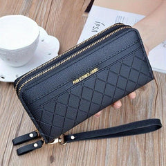 Women's Zip Around Letter Detail Wallet