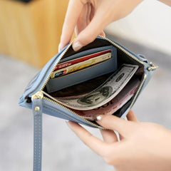 Women's Cell Phone Pouch Hand Bag Long Wallet With Touch Screen Coin Purse