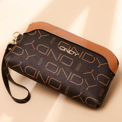 Stylish Vintage Long Clutch Zipper Purse With Wristband