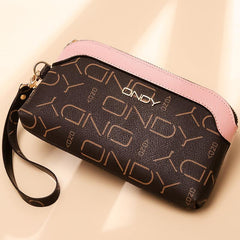 Stylish Vintage Long Clutch Zipper Purse With Wristband