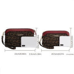 Stylish Vintage Long Clutch Zipper Purse With Wristband