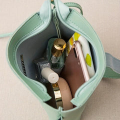 Minimalist Solid Shoulder Bag All Match Mobile Phone Bag Versatile Coin Purse