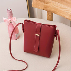 Minimalist Solid Shoulder Bag All Match Mobile Phone Bag Versatile Coin Purse