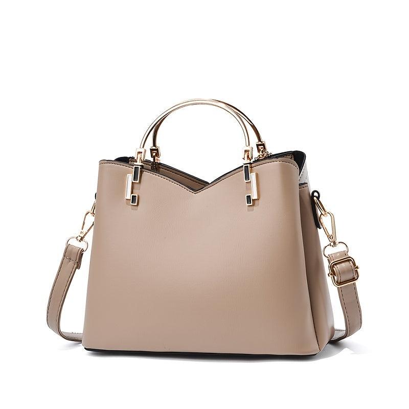 Metal Tassel Crossbody Bag Women's Top Ring Purse 9-Inch