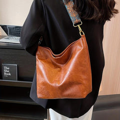 Vintage Crossbody Bag Large Capacity Ethnic Strap Shoulder Bag