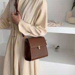 Stylish Mini Square Bag Faux Leather Crossbody Bag