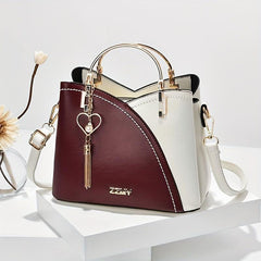 Heart Crossbody Bag Metal Tassel PU Leather Handbag