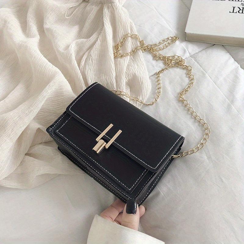 Square Crossbody Bag Chain Purse for Women