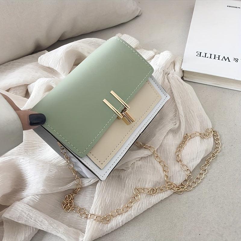 Square Crossbody Bag Chain Purse for Women