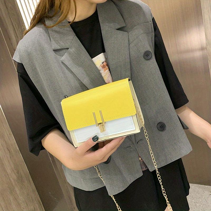 Square Crossbody Bag Chain Purse for Women
