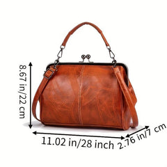 Soft Leather Large Capacity Shoulder Handbag
