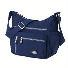 Nylon Crossbody Bag Women's Pockets Purses Solid Shoulder Bag