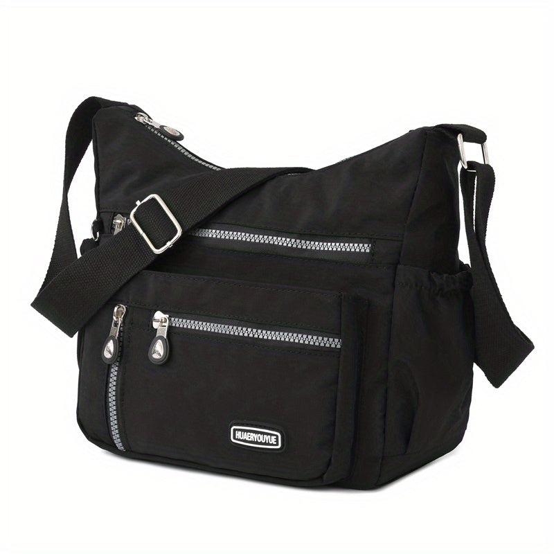 Nylon Crossbody Bag Women's Pockets Purses Solid Shoulder Bag