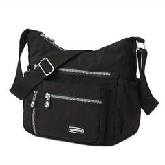 Nylon Crossbody Bag Women's Pockets Purses Solid Shoulder Bag