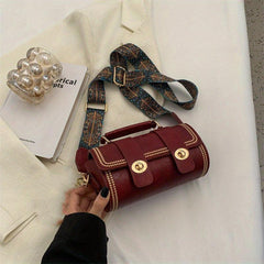 Vintage Ethnic Style Square Handbag Women's Crossbody Bag Mini Flap Purse