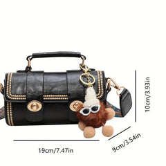 Vintage Ethnic Style Square Handbag Women's Crossbody Bag Mini Flap Purse