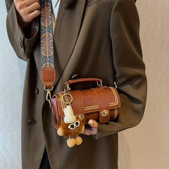 Vintage Ethnic Style Square Handbag Women's Crossbody Bag Mini Flap Purse