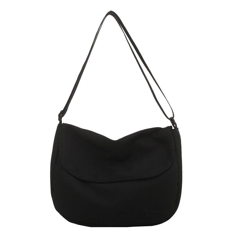 Large Capacity Crossbody Bag Women's Canvas Flap Purse Casual Travel