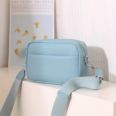 Litchi Pattern Crossbody Bag Small Square Purses