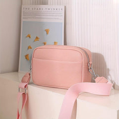 Litchi Pattern Crossbody Bag Small Square Purses