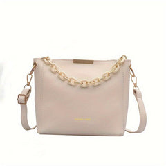 Letter Graphic PU Leather Crossbody Bag Women's Handbag