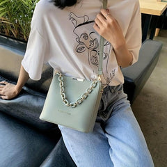 Letter Graphic PU Leather Crossbody Bag Women's Handbag